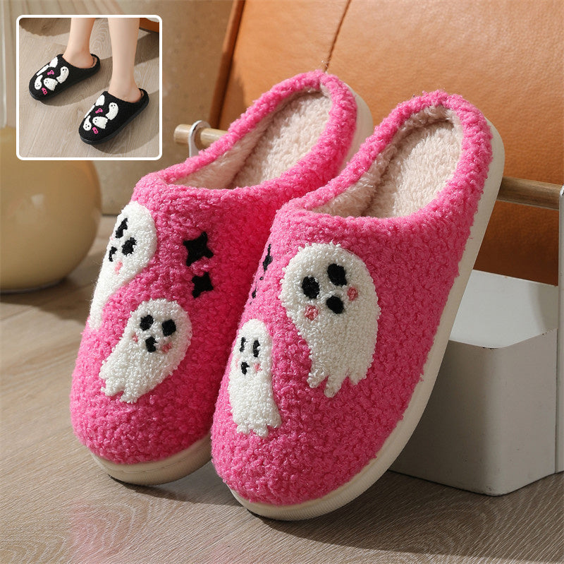 Pupperz Pink N' Black Ghost Slippers