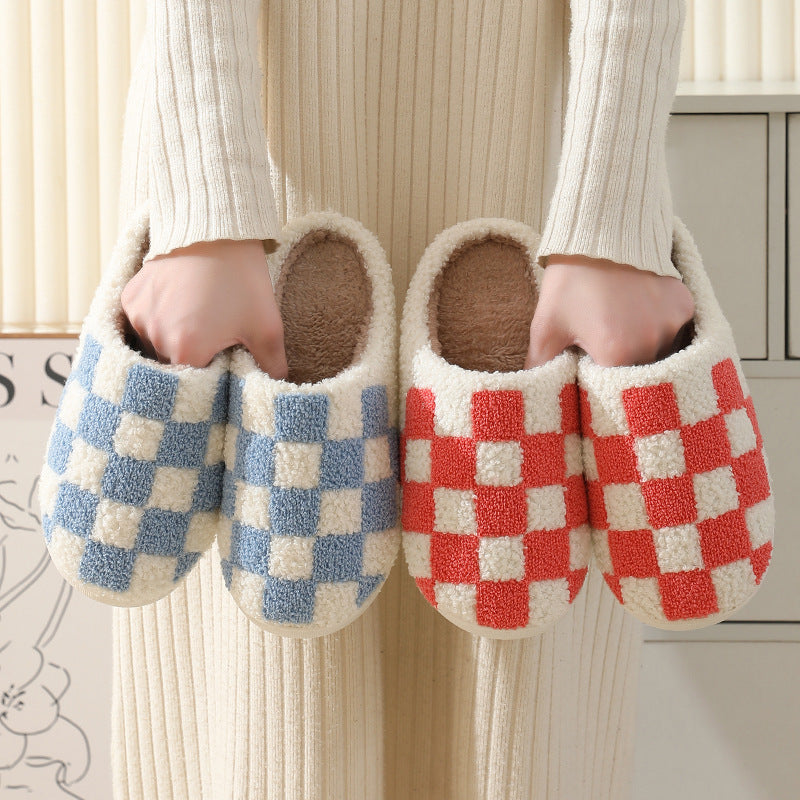 Pupperz Originals Multicolored Checkered Slippers