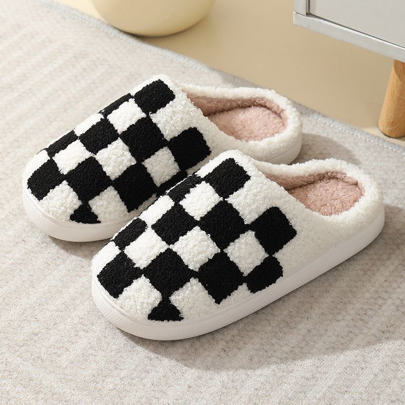 Pupperz Originals Multicolored Checkered Slippers