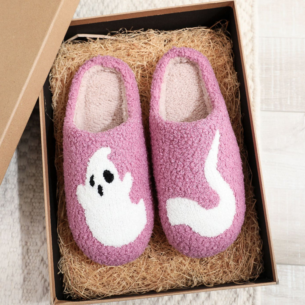 Pupperz Seasonal Purple Ghost Slippers