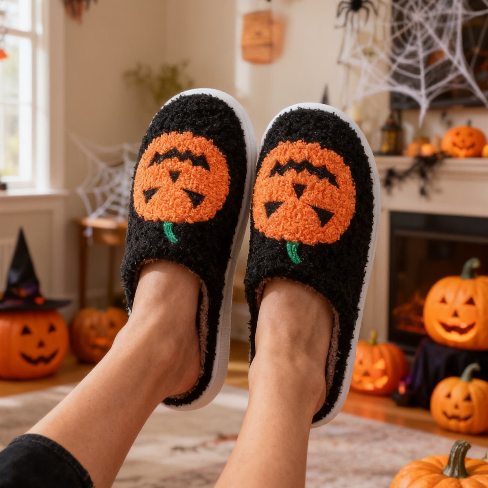 Pupperz Seasonal Pumpkin Slippers