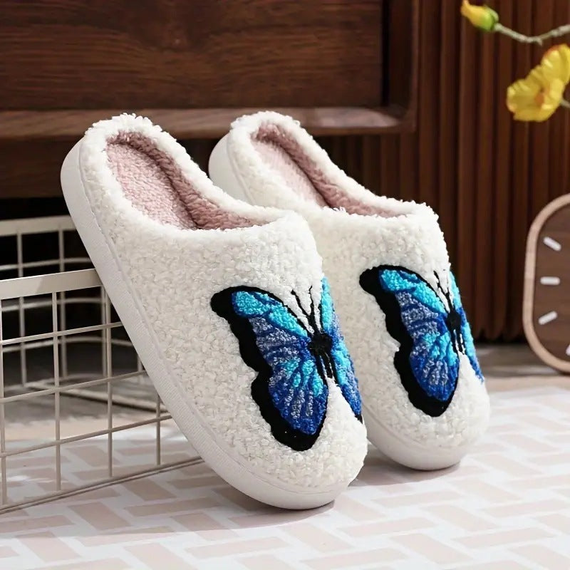 Pupperz Original Embroidered Butterfly Slippers
