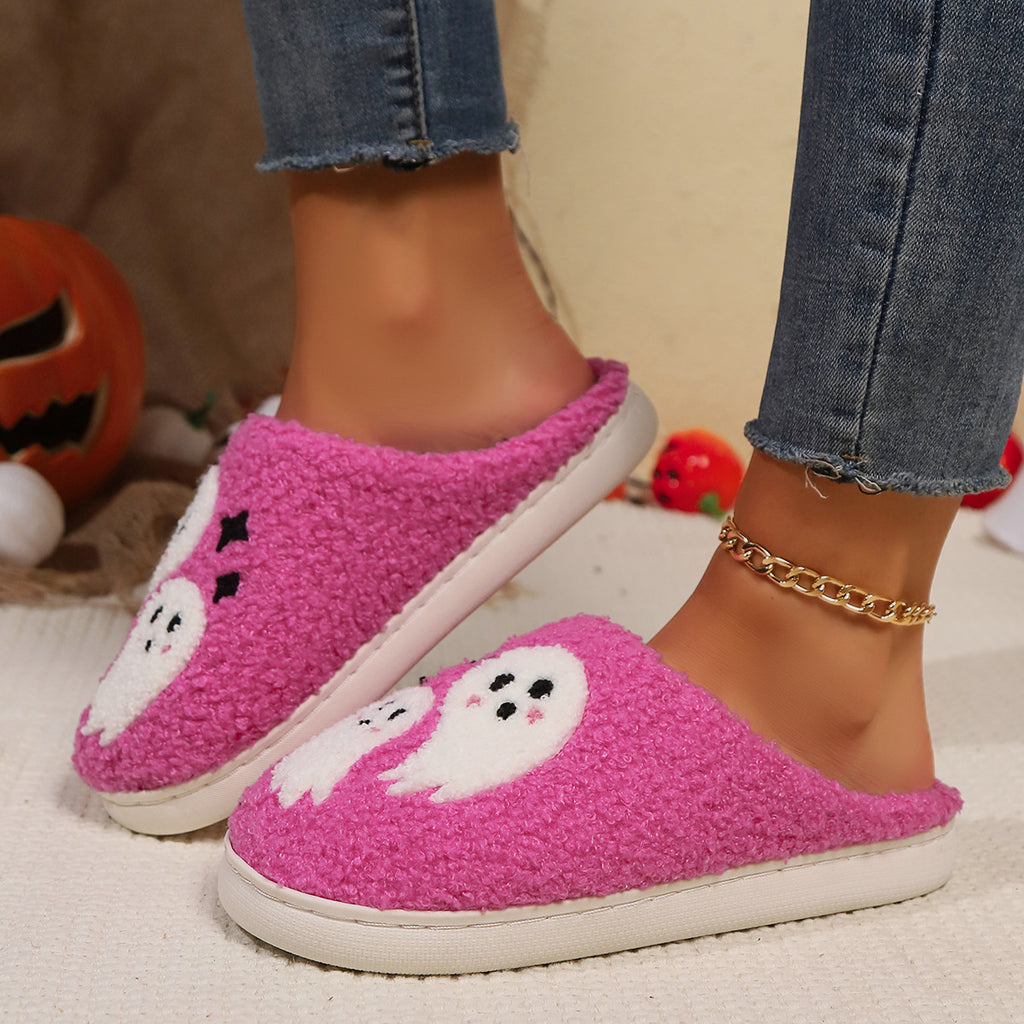 Pupperz Pink N' Black Ghost Slippers