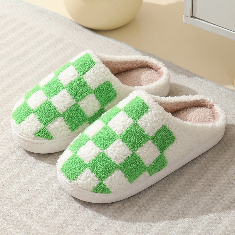 Pupperz Originals Multicolored Checkered Slippers