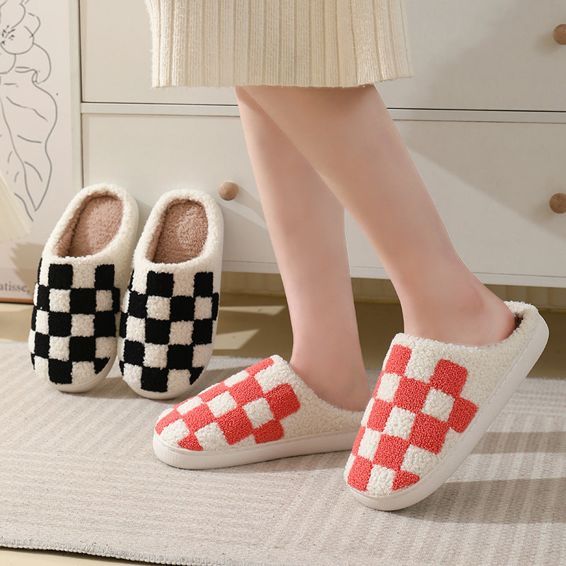 Pupperz Originals Multicolored Checkered Slippers