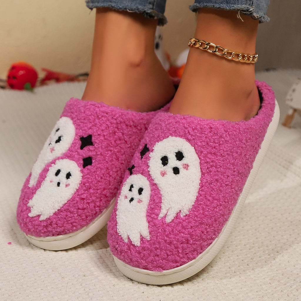 Pupperz Pink N' Black Ghost Slippers